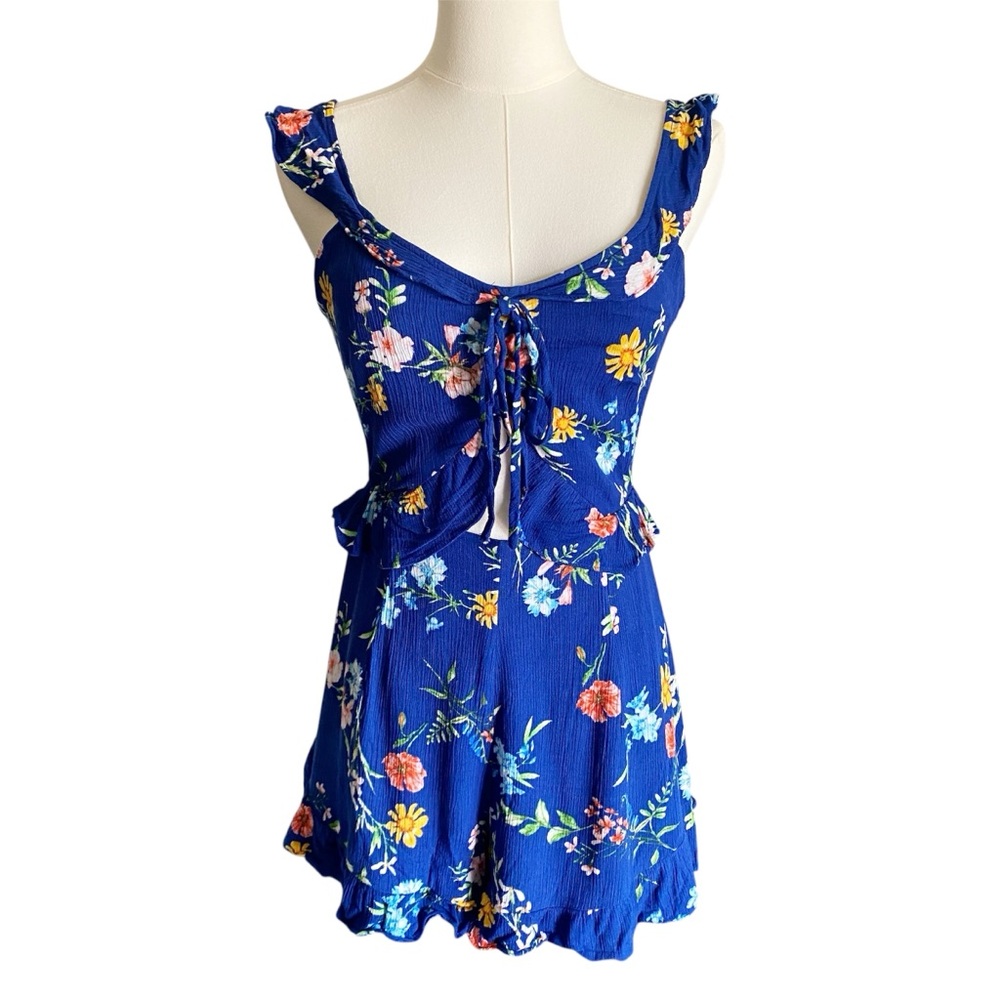 Lulus Floral Ruffle Romper